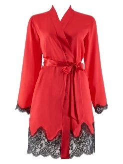 100% Seide Kimono TOI MON AMOUR Viele Farben Von Aubade -Modische Unterwäsche seide morgenmantel ms65 1 rouge passion soie d amour aubade 2 1