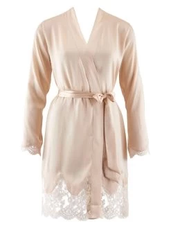 100% Seide Kimono TOI MON AMOUR Viele Farben Von Aubade -Modische Unterwäsche seide morgenmantel ms65 goldsand 1 soie d amour aubade 2 1