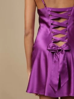 100% Seidennachthemd GLYCINE Uni Von Marjolaine -Modische Unterwäsche seide nachthemd glycine 3gly0101 beere marjolaine 3 1 2 1