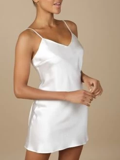 100% Seidennachthemd GLYCINE Uni Von Marjolaine -Modische Unterwäsche seide nachthemd glycine 3gly0101 naturel marjolaine 3 1 1 1