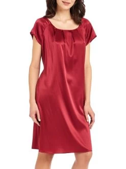 Seide Kurzarm Nachtkleid SEDUZIONE DI SETA Von Gattina -Modische Unterwäsche seide nachtkleid ruby 381423 gattina 1