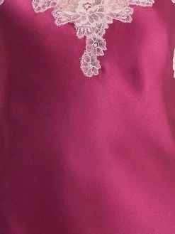 100% Seide Negligee ICONIC LACE Von Luna Di Seta -Modische Unterwäsche seide neglige cherry iconic lace vlst60512 luna di seta 2