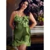 100% Seide Neglige GEMMA No. 4 Kurz Marjolaine -Modische Unterwäsche seide neglige gemma 3gem0120 gruen marjolaine 1