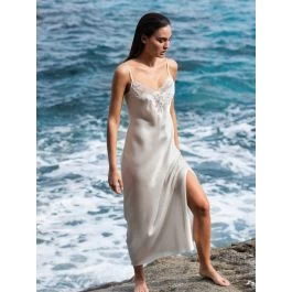 100% Seide Negligee Lang LACE SEDUCTION Elfenbein Weiß Von Luna Di Seta 3 100% Seide Negligee Lang LACE SEDUCTION Elfenbein Weiß Von Luna Di Seta