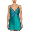 Seide Negligé ADRIANA Von Millesia -Modische Unterwäsche seide neglige tuerkis blau m1390 adriana millesia