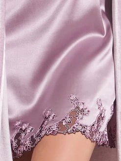 Seide Neglige GLICINE Malve-flieder Von Chiara Fiorini -Modische Unterwäsche seide negligee g9600 flieder chiara fiorini 3 1