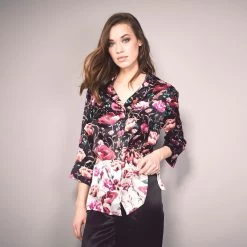 100% Seide Pyjama ROSES Von Eva B. Bitzer -Modische Unterwäsche seide pyjama 27310871 eva bitzer 2