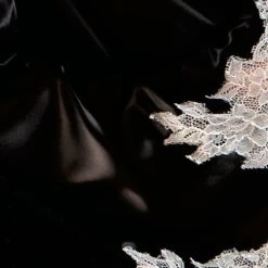 Seide Slip ONICE Von Cotton Club -Modische Unterwäsche seide schwarz champagner cotton club 2 1