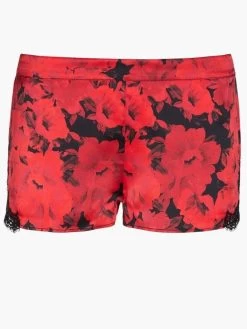 100% Seide Shorts TOI MON AMOUR Rot-schwarz Von Aubade -Modische Unterwäsche seide shorts qs61 1 opera rot schwarz 1 toi moi amour aubade 1