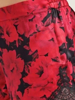 100% Seide Shorts TOI MON AMOUR Rot-schwarz Von Aubade -Modische Unterwäsche seide shorts qs61 1 opera rot schwarz 5 toi moi amour aubade