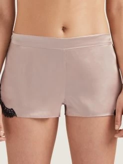 100% Seide Shorts TOI MON AMOUR Uni Farben Von Aubade -Modische Unterwäsche seide shorts qs61 sonate altrosa schwarz 2 toi moi amour aubade 2 1 2 1