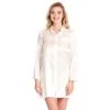 Seide Sleepshirt SEDUZIONE DI SETA Kurz Von Gattina -Modische Unterwäsche seide sleepshirt seduzione di seta 381453 weiss gattina 2 1 1