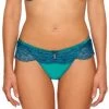Seide Slip ADRIANA Von Millesia -Modische Unterwäsche seide slip adriana m1380 tuerkis blau millesia lingerie