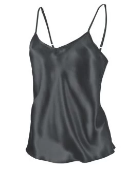 Seidentop SETA No. 6 Uni Von Chiara Fiorini 25 Seidentop SETA No. 6 Uni Von Chiara Fiorini -Modische Unterwäsche seide spaghetti top gc184 anthrazit chiara fiorini 2