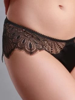 Spitze Slip Von Prelude Milano -Modische Unterwäsche seide spitze slip ys271 yd271 schwarz prelude 2 1