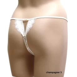 Seta Superior Stretchseide String SUBLIME Von Cotton Club -Modische Unterwäsche seide string sublime champagner3 cotton club b
