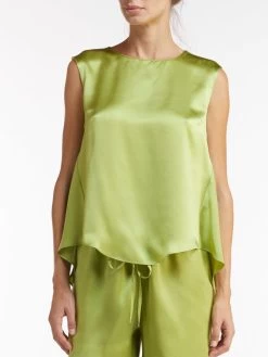 Seidentop BIANCA Von Vivis -Modische Unterwäsche seide top bianca apfelgruen vivis 2 1 1 1