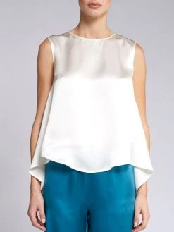 Seidentop BIANCA Von Vivis -Modische Unterwäsche seide top bianca weiss vivis 1