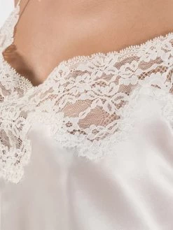 100% Seide Top CRÉPUSCULE SATINÉ Naturweiß Von Aubade -Modische Unterwäsche seide top crepuscule satinee vi38 nacre aubade 2