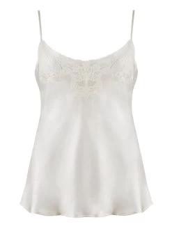 100% Seide Top CRÉPUSCULE SATINÉ Naturweiß Von Aubade -Modische Unterwäsche seide top crepuscule satinee vi38 nacre aubade 4