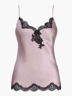 100% Seide Top TOI MON AMOUR Altrosa-schwarz Von Aubade -Modische Unterwäsche seide top qs38 sonate altrosa schwarz 1 toi moi amour aubade 1