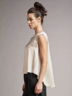 Seidentop BIANCA Von Vivis -Modische Unterwäsche seide top v00391 bianca puder vivis 1 1
