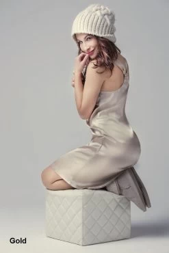 Stretchseide Trägernachthemd PROFUMO D'ORO Von Gattina 18 Stretchseide Trägernachthemd PROFUMO D'ORO Von Gattina -Modische Unterwäsche seide traegernachthemd 381412 gold gattina 2