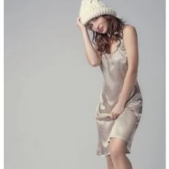 Stretchseide Trägernachthemd PROFUMO D'ORO Von Gattina