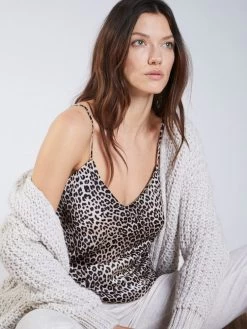 100% Seide Trägertop KLASSIK SATIN Unifarben Von Eva B. Bitzer -Modische Unterwäsche seide traegertop 27318213 leopard bitzer 3 1 1