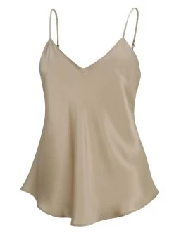 100% Seide Trägertop KLASSIK SATIN Unifarben Von Eva B. Bitzer -Modische Unterwäsche seide traegertop 27318213 skin bitzer 1 1