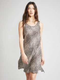 100% Seide Träger-Unterkleid KLASSIK SATIN Von Eva B. Bitzer -Modische Unterwäsche seide unterkleid 27318378 leopard print eva bitzer