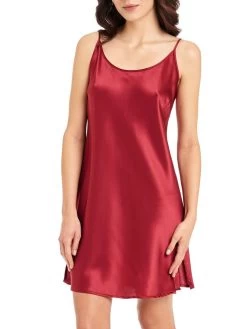 Seidenunterkleid Stretchseide SEDUZIONE DI SETA Von Gattina -Modische Unterwäsche seiden unterkleid 381400 seduzione di seta rubin gattina 1