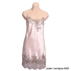 100% Seide Negligé CAPRICE Mittellang Mit Spitze Marjolaine 12 100% Seide Negligé CAPRICE Mittellang Mit Spitze Marjolaine -Modische Unterwäsche seidenneglige caprice cap0104 puder asche 0322 marjolaine