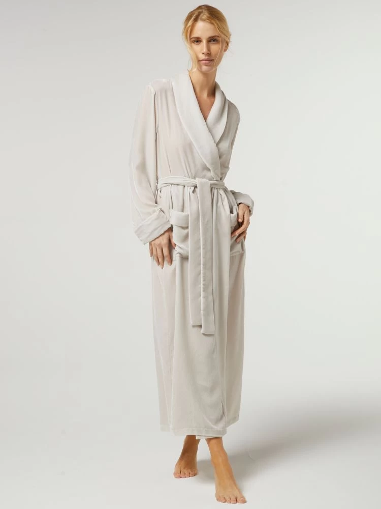 Seide-Viscose Samt Morgenmantel Lang DANIELA Elegant Von Vivis 9 Seide-Viscose Samt Morgenmantel Lang DANIELA Elegant Von Vivis – Bild 7