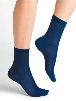 Damen Seidensocken Glatt Aus 100% Seide Von Bleuforêt -Modische Unterwäsche seidensocken damen 6221 jeans blau bleuforet
