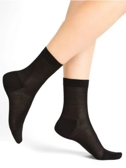 Damen Seidensocken Glatt Aus 100% Seide Von Bleuforêt -Modische Unterwäsche seidensocken damen 6221 schwarz bleuforet