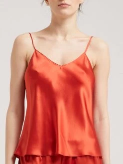 Seidentop CARLA 100% Seide Von Vivis 22 Seidentop CARLA 100% Seide Von Vivis -Modische Unterwäsche seidentop carla v0001 paprika vivis 5