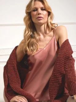 Seidentop CARLA Von Vivis -Modische Unterwäsche seidentop carla v0001 tea rose vivis