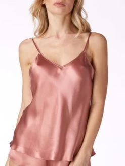 Seidentop CARLA 100% Seide Uni Von Vivis 17 Seidentop CARLA 100% Seide Uni Von Vivis -Modische Unterwäsche seidentop carla v0001 tea rose vivis 3 5 1