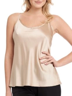 Seidentop SEDUZIONE DI SETA Von Gattina Satin -Modische Unterwäsche seidentop gold 381480 seduzione di seta gattina 1 1