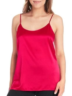 Seidentop SEDUZIONE DI SETA Von Gattina Satin -Modische Unterwäsche seidentop himbeer rot 381480 seduzione di seta gattina 1 1