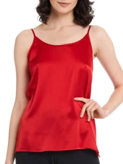 Seidentop SEDUZIONE DI SETA Von Gattina Satin -Modische Unterwäsche seidentop leuchtend rot 381480 seduzione di seta gattina 1 1