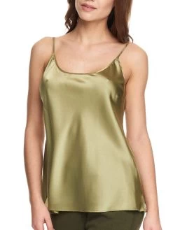 Seidentop SEDUZIONE DI SETA Von Gattina Satin -Modische Unterwäsche seidentop salbei gruen 381480 seduzione di seta gattina 1 1