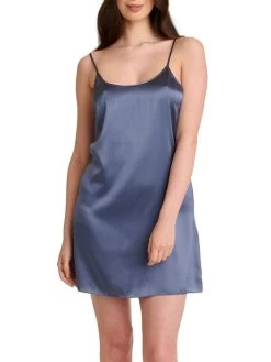 Seidenunterkleid Stretchseide SEDUZIONE DI SETA Von Gattina -Modische Unterwäsche seidenunterkleid stone grey 381400 seduzione di seta gattina 3 8