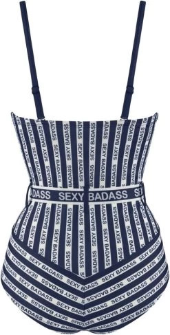 Badeanzug SEXY BADASS Blau-weiss Von Marlies Dekkers 10 Badeanzug SEXY BADASS Blau-weiss Von Marlies Dekkers -Modische Unterwäsche sexy badass badeanzug blau weiss 35024 b 2 marlies dekkers 2