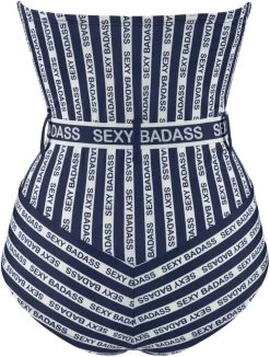 Badeanzug SEXY BADASS Blau-weiss Von Marlies Dekkers 12 Badeanzug SEXY BADASS Blau-weiss Von Marlies Dekkers -Modische Unterwäsche sexy badass badeanzug blau weiss 35024 b 2 marlies dekkers