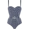 Badeanzug SEXY BADASS Blau-weiss Von Marlies Dekkers -Modische Unterwäsche sexy badass badeanzug blau weiss 35024 b 2 marlies dekkers 4