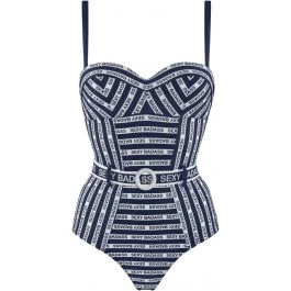 Badeanzug SEXY BADASS Blau-weiss Von Marlies Dekkers 3 Badeanzug SEXY BADASS Blau-weiss Von Marlies Dekkers