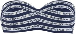 Bandeau Bikini SEXY BADASS Blau-weiss 2 Tlg. Von Marlies Dekkers -Modische Unterwäsche sexy badass bikini blau weiss 35020 b 2 marlies dekkers 3