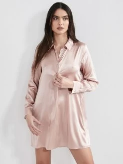 Stretchseide Kurzes Sleepshirt SLOANE STREET Exclusiv Eva B. Bitzer -Modische Unterwäsche sleepshirt kurz rosecloud 27319279 sloan street eva b bitzer